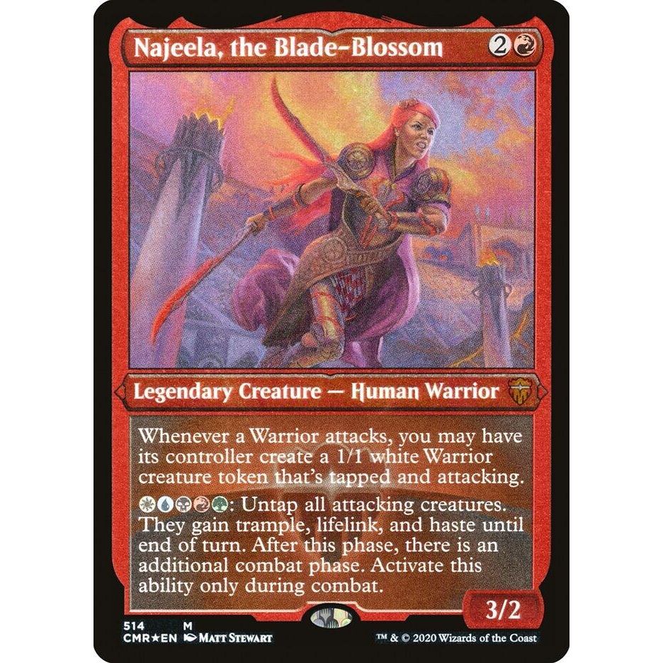 Image for Najeela, the Blade-Blossom (Foil Etched) (514) (CMR) - Magic: The Gathering