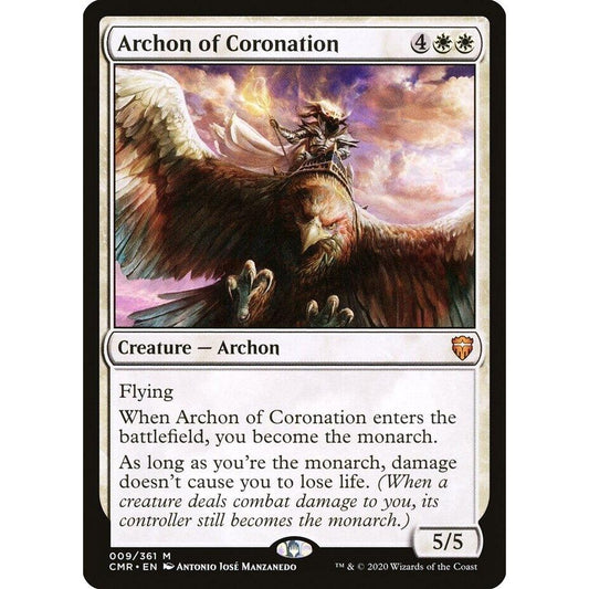 Image for Archon of Coronation (9) (CMR) - Magic: The Gathering
