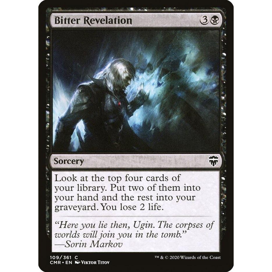 Image for Bitter Revelation (109) (CMR) - Magic: The Gathering