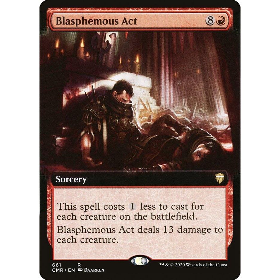 Image for Blasphemous Act (Extended Art) (661) (CMR) - Magic: The Gathering
