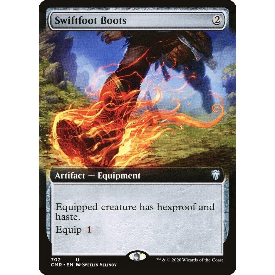 Image for Swiftfoot Boots (Extended Art) (702) (CMR) - Magic: The Gathering