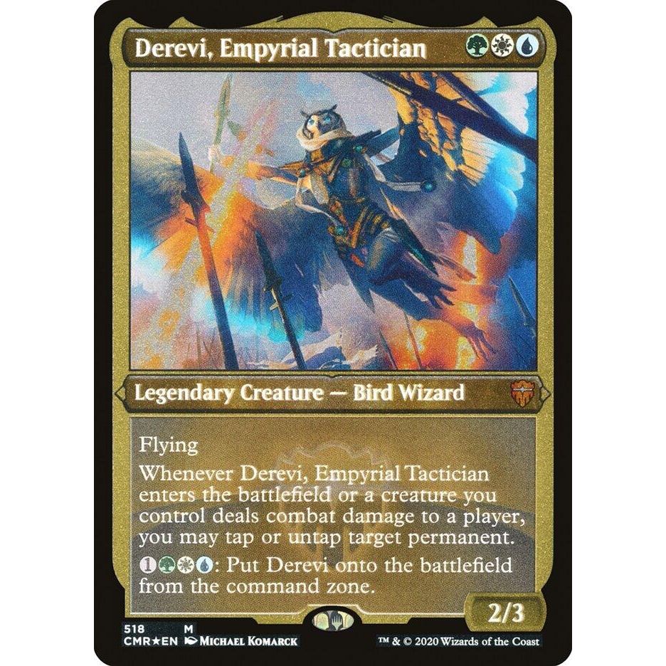 Image for Derevi, Empyrial Tactician (Foil Etched) (518) (CMR) - Magic: The Gathering