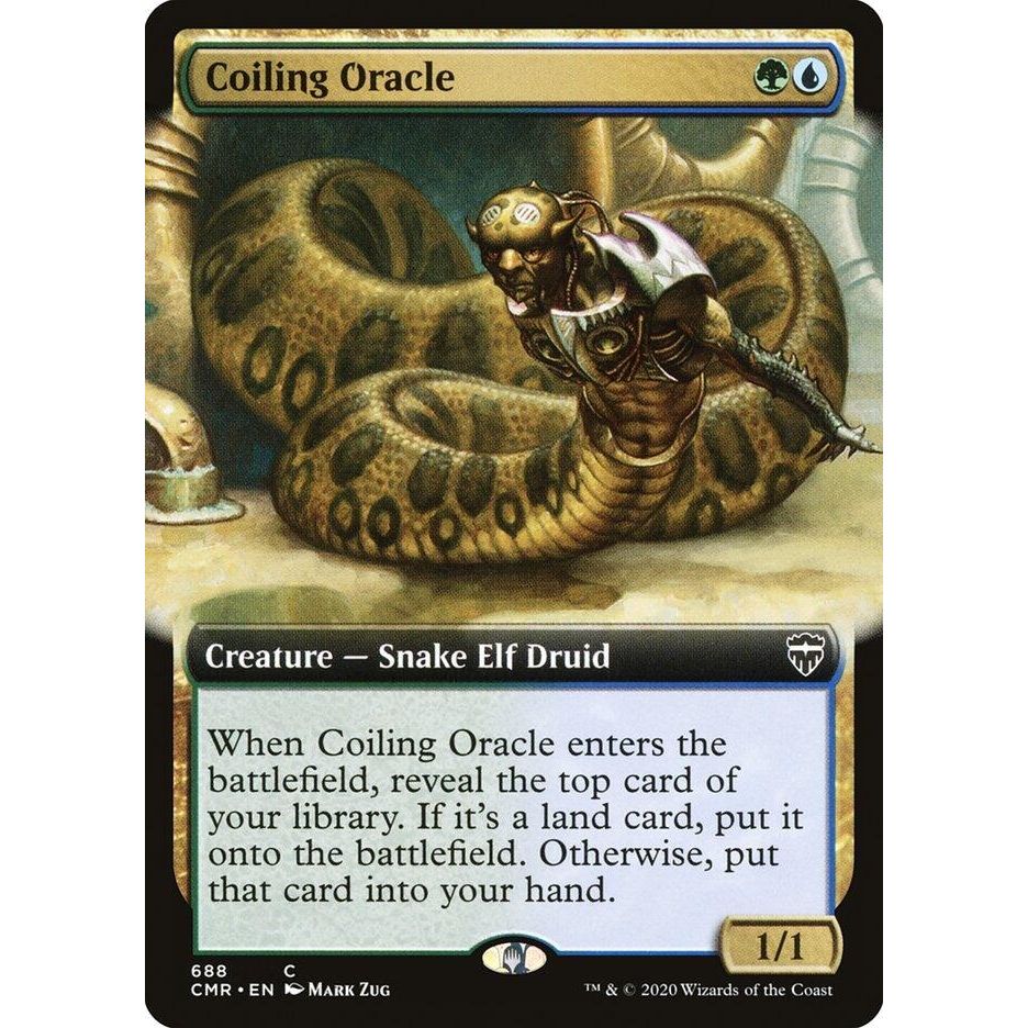 Image for Coiling Oracle (Extended Art) (688) (CMR) - Magic: The Gathering