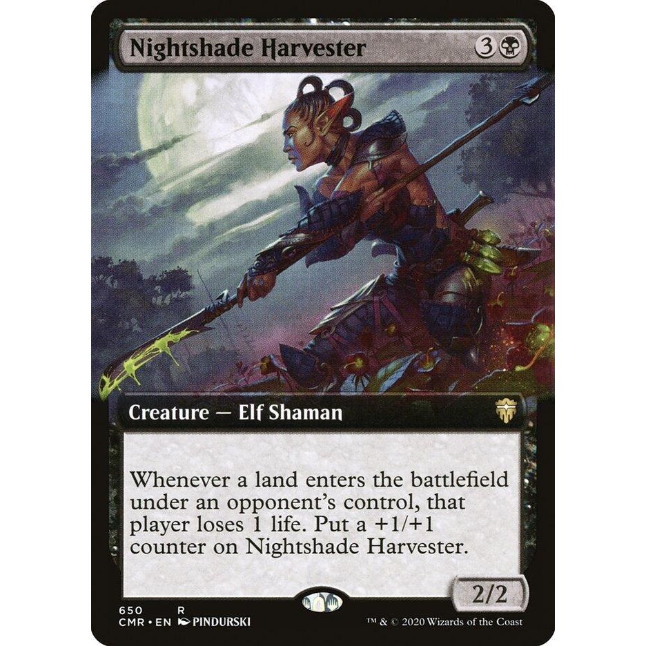 Image for Nightshade Harvester (Extended Art) (650) (CMR) - Magic: The Gathering