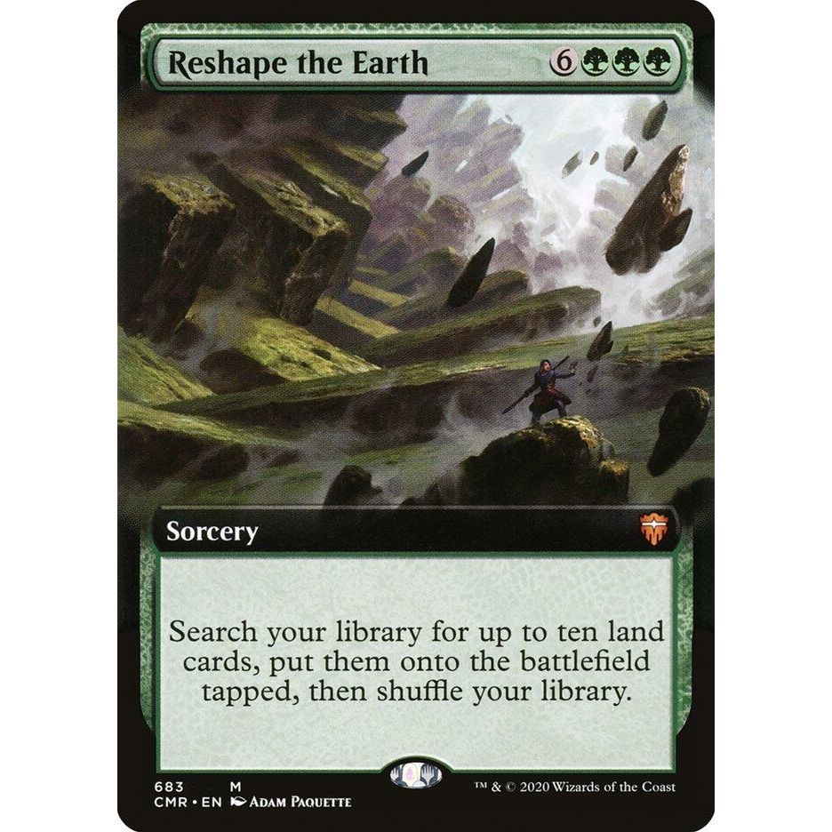 Image for Reshape the Earth (Extended Art) (683) (CMR) - Magic: The Gathering