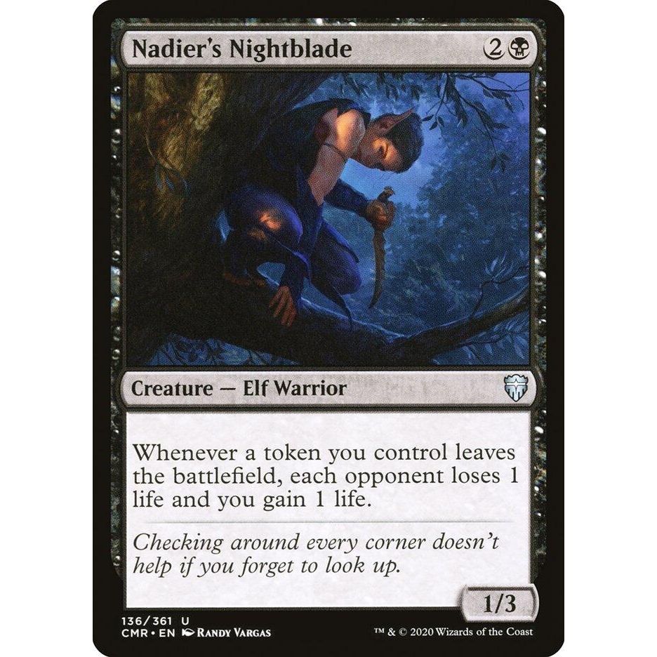 Image for Nadier's Nightblade (136) (CMR) - Magic: The Gathering