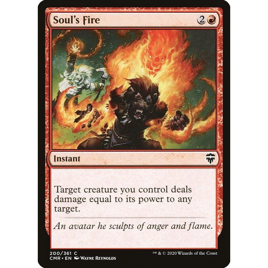 Image for Soul's Fire (200) (CMR) - Magic: The Gathering