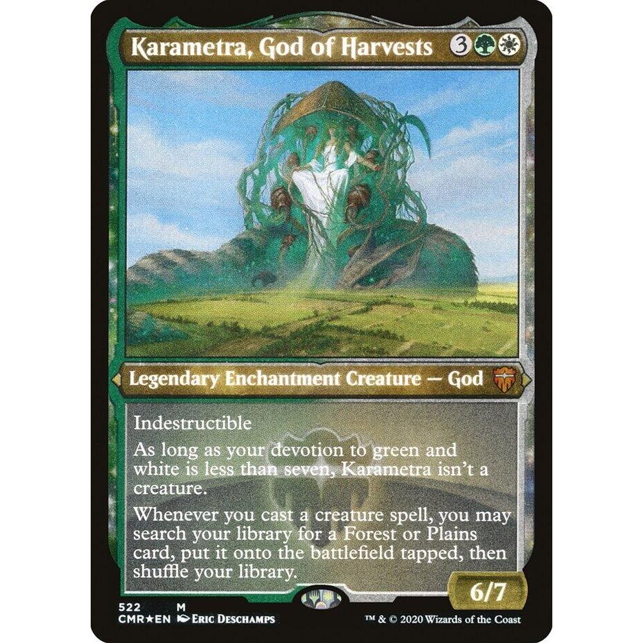 Image for Karametra, God of Harvests (Foil Etched) (522) (CMR) - Magic: The Gathering