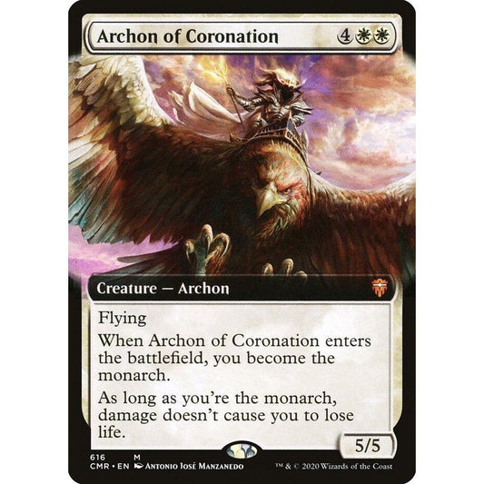 Image for Archon of Coronation (Extended Art) (616) (CMR) - Magic: The Gathering