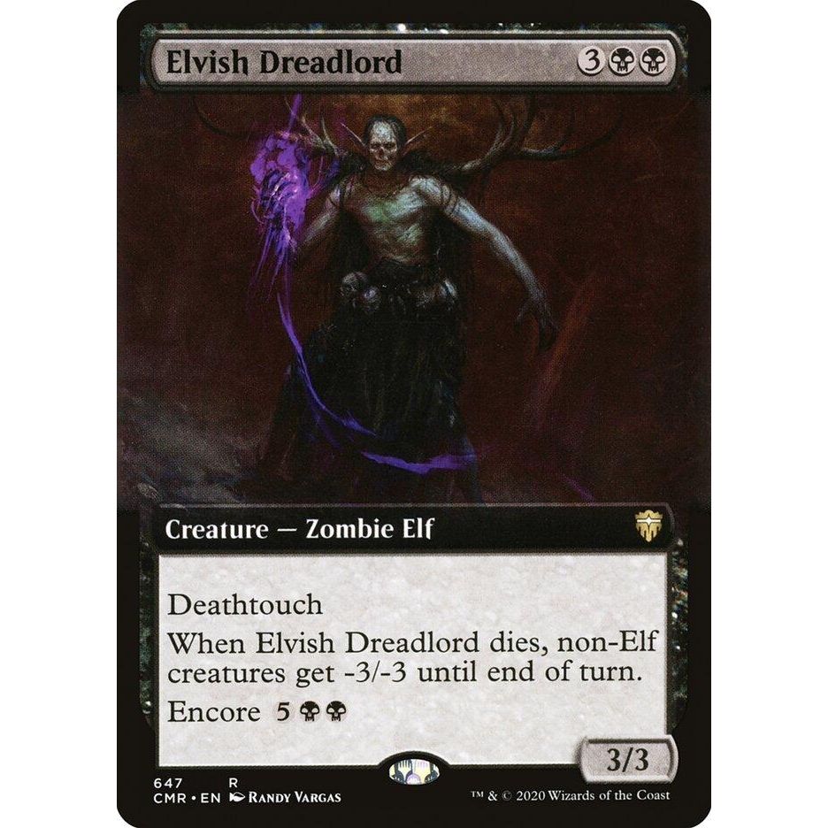 Image for Elvish Dreadlord (Extended Art) (647) (CMR) - Magic: The Gathering
