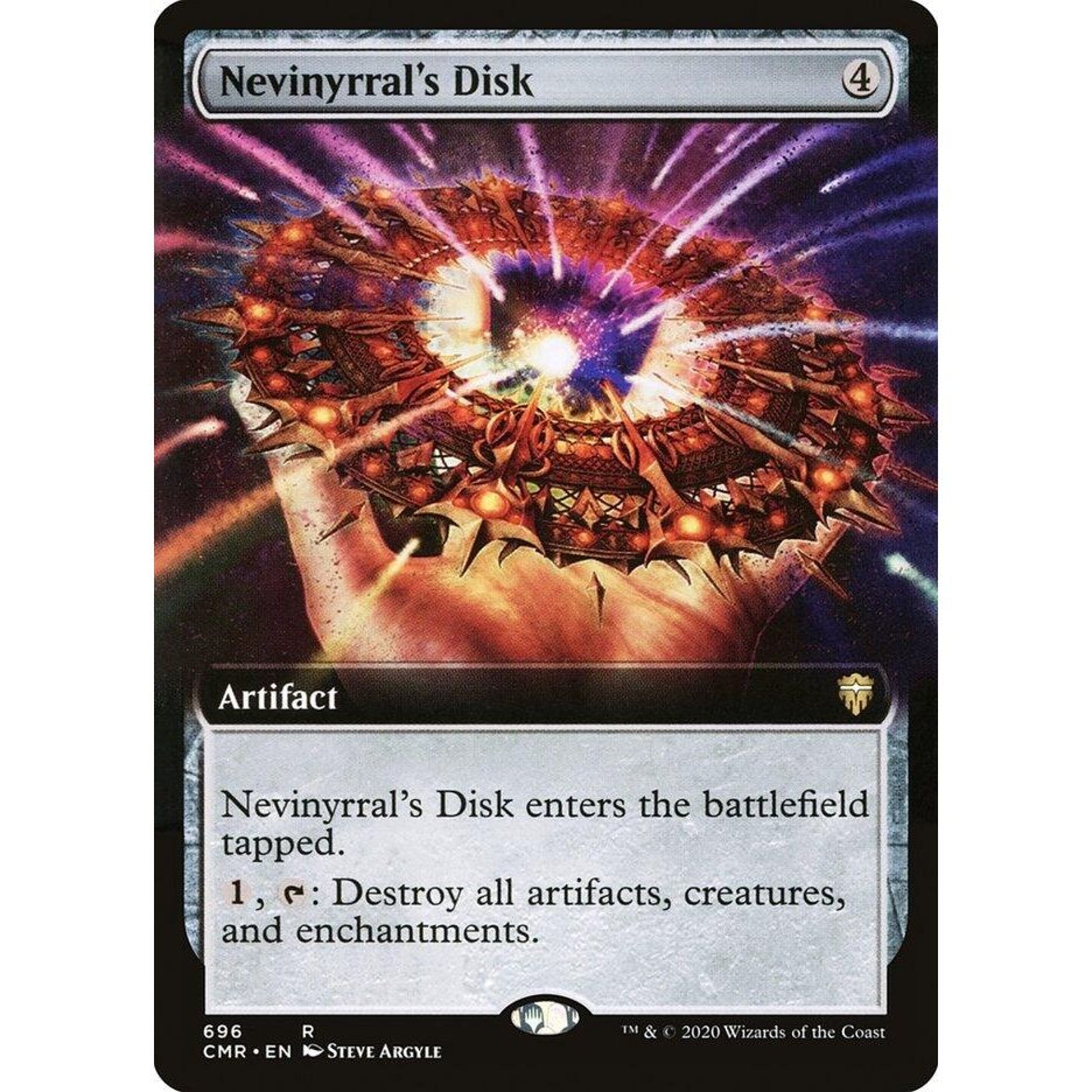 Image for Nevinyrral's Disk (Extended Art) (696) (CMR) - Magic: The Gathering