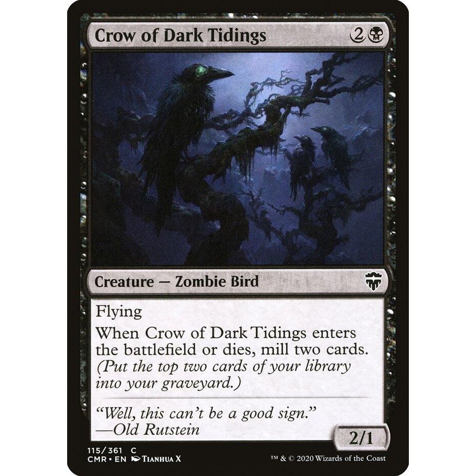 Image for Crow of Dark Tidings (115) (CMR) - Magic: The Gathering