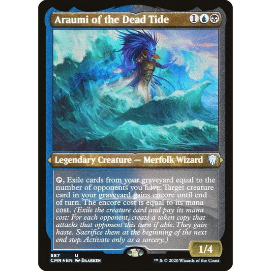 Image for Araumi of the Dead Tide (Foil Etched) (587) (CMR) - Magic: The Gathering