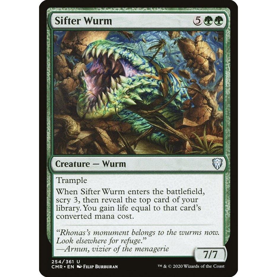 Image for Sifter Wurm (254) (CMR) - Magic: The Gathering
