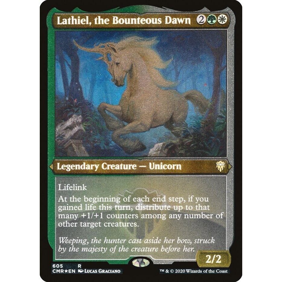 Image for Lathiel, the Bounteous Dawn (Foil Etched) (605) (CMR) - Magic: The Gathering