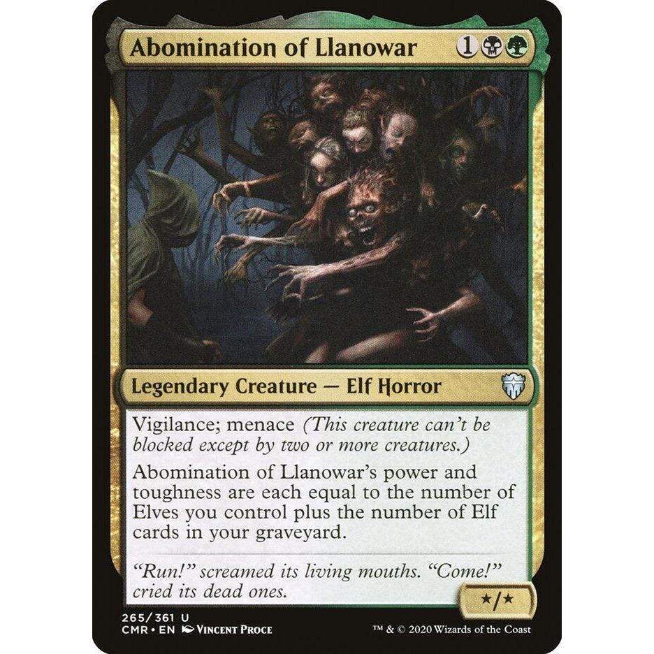 Image for Abomination of Llanowar (265) (CMR) - Magic: The Gathering