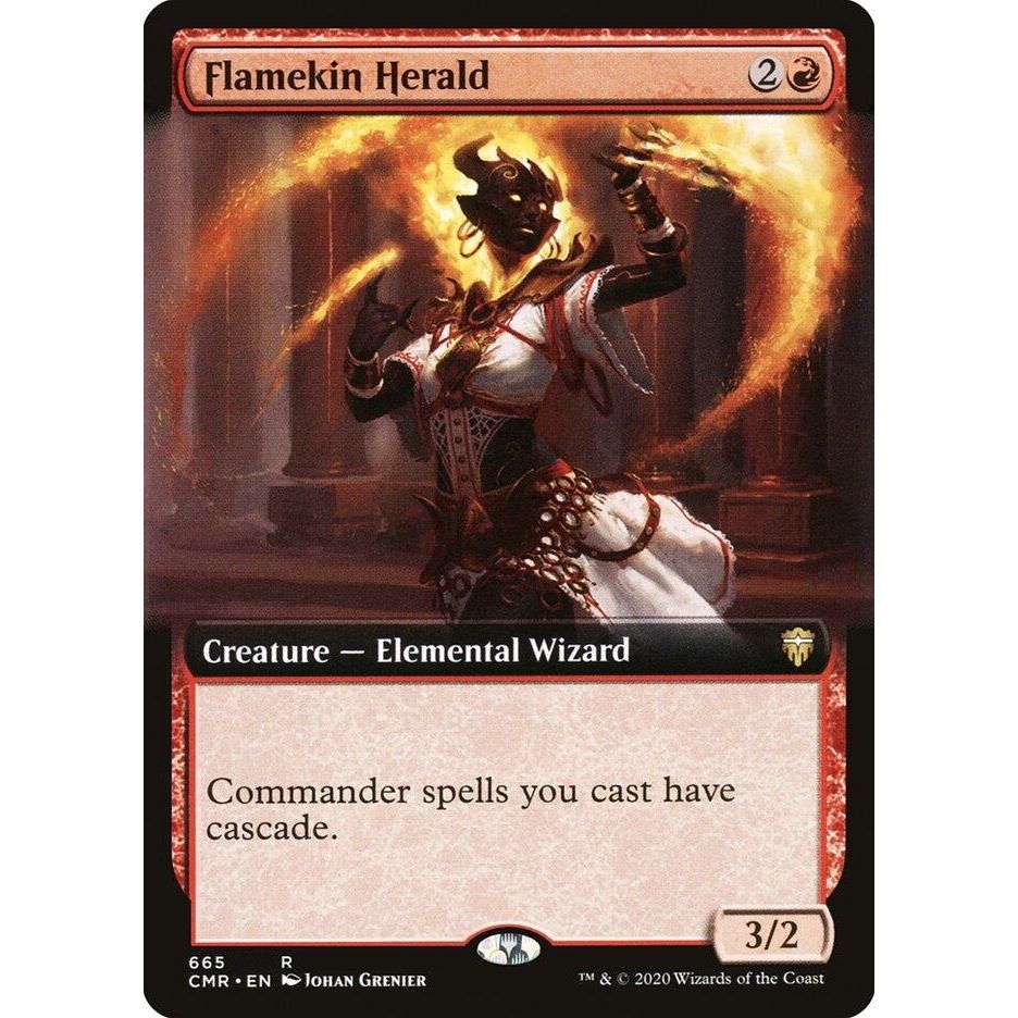 Image for Flamekin Herald (Extended Art) (665) (CMR) - Magic: The Gathering