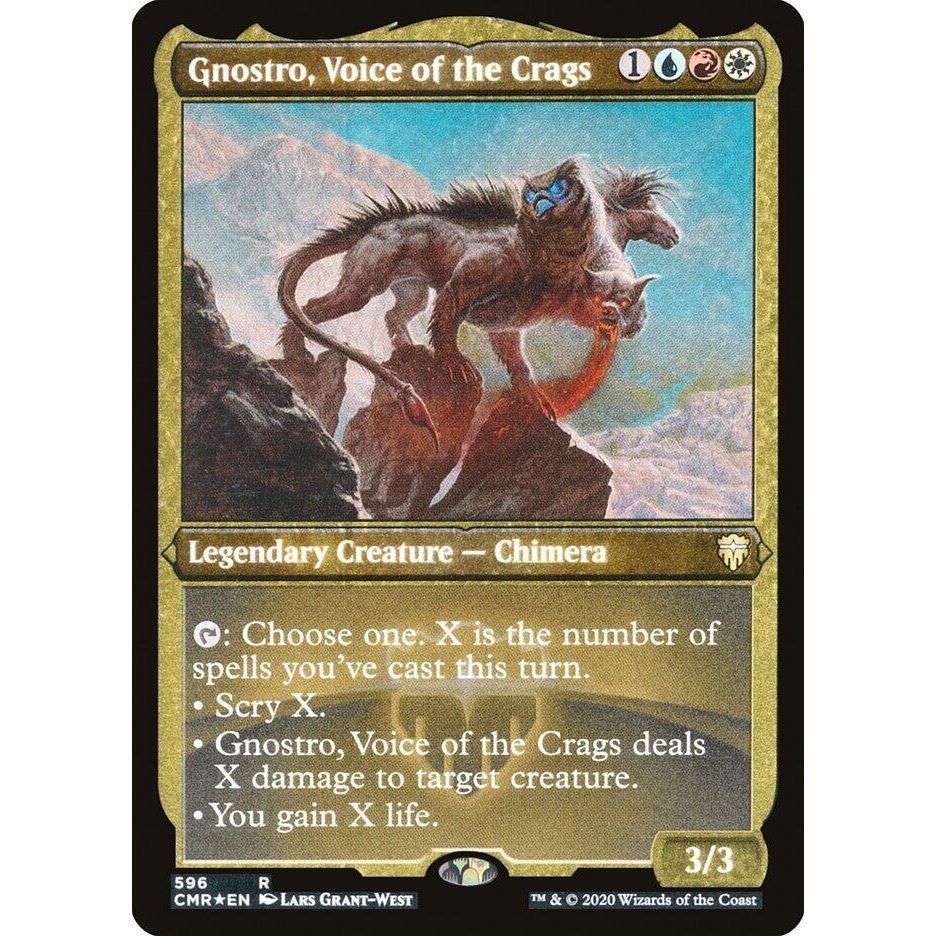 Image for Gnostro, Voice of the Crags (Foil Etched) (596) (CMR) - Magic: The Gathering