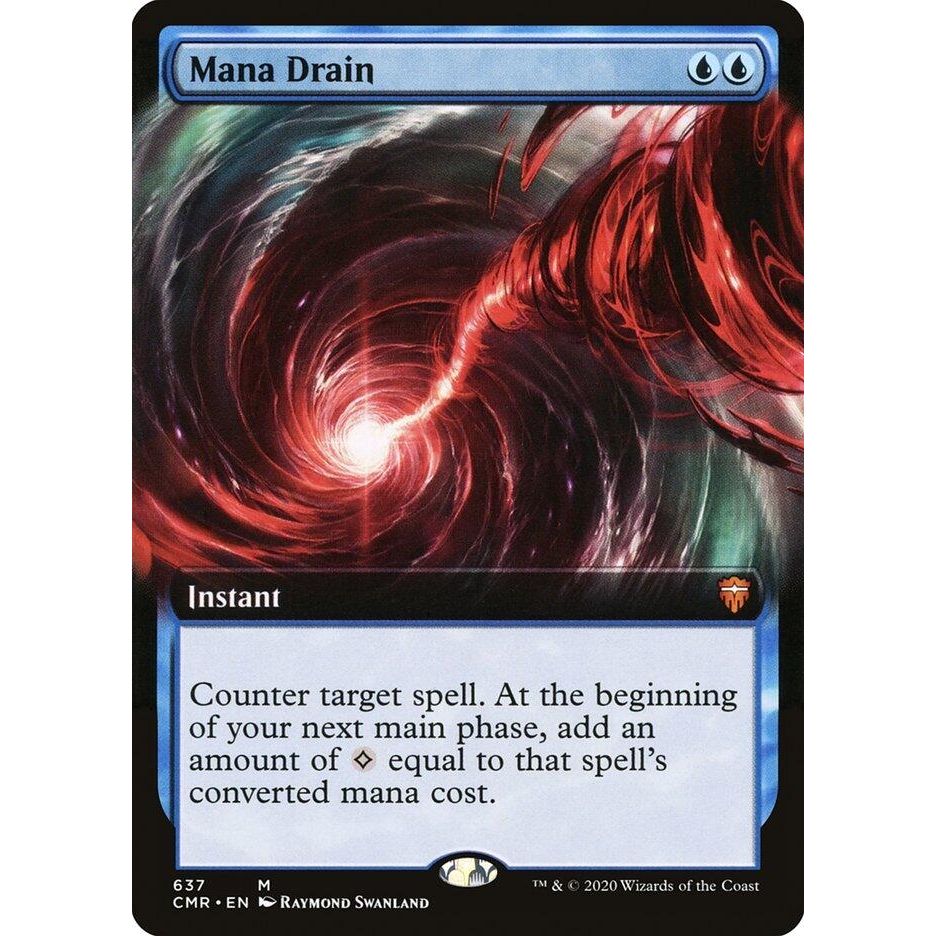 Image for Mana Drain (Extended Art) (637) (CMR) - Magic: The Gathering