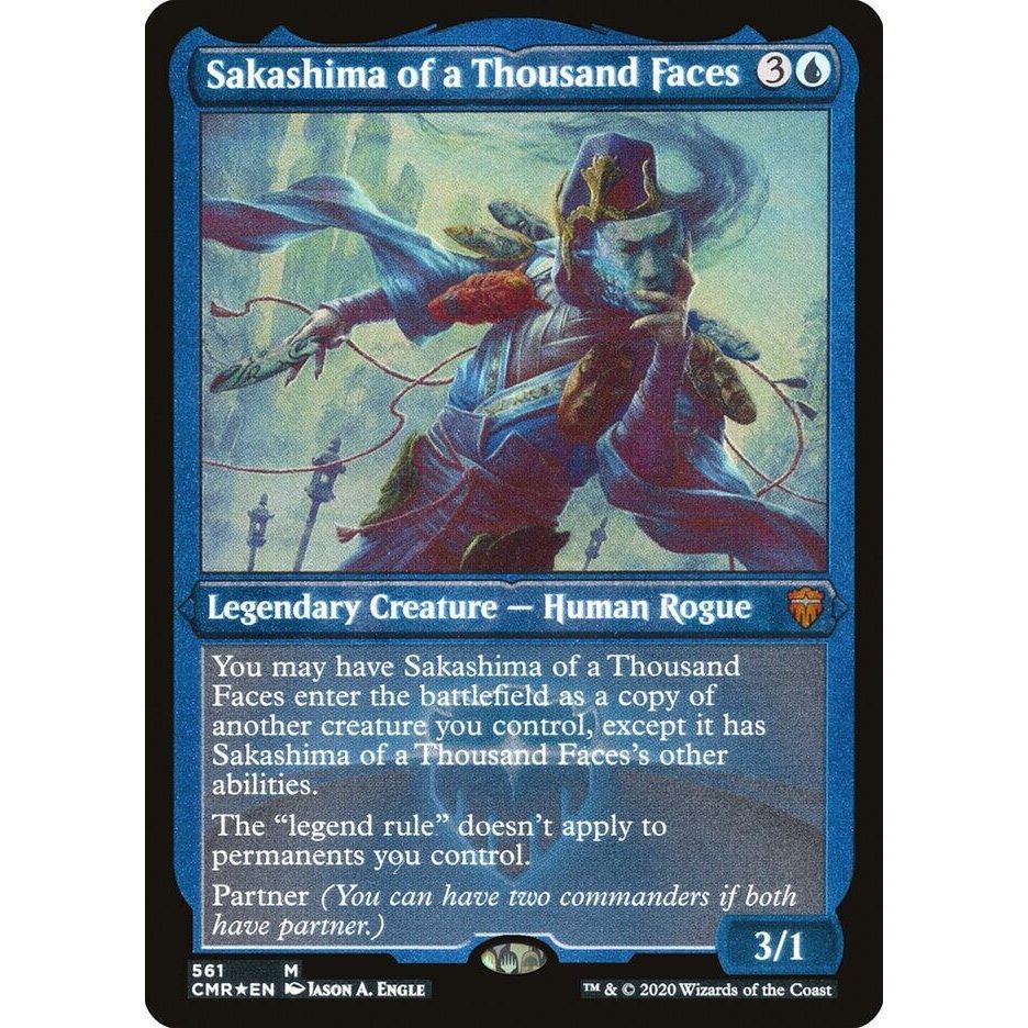 Image for Sakashima of a Thousand Faces (Foil Etched) (561) (CMR) - Magic: The Gathering