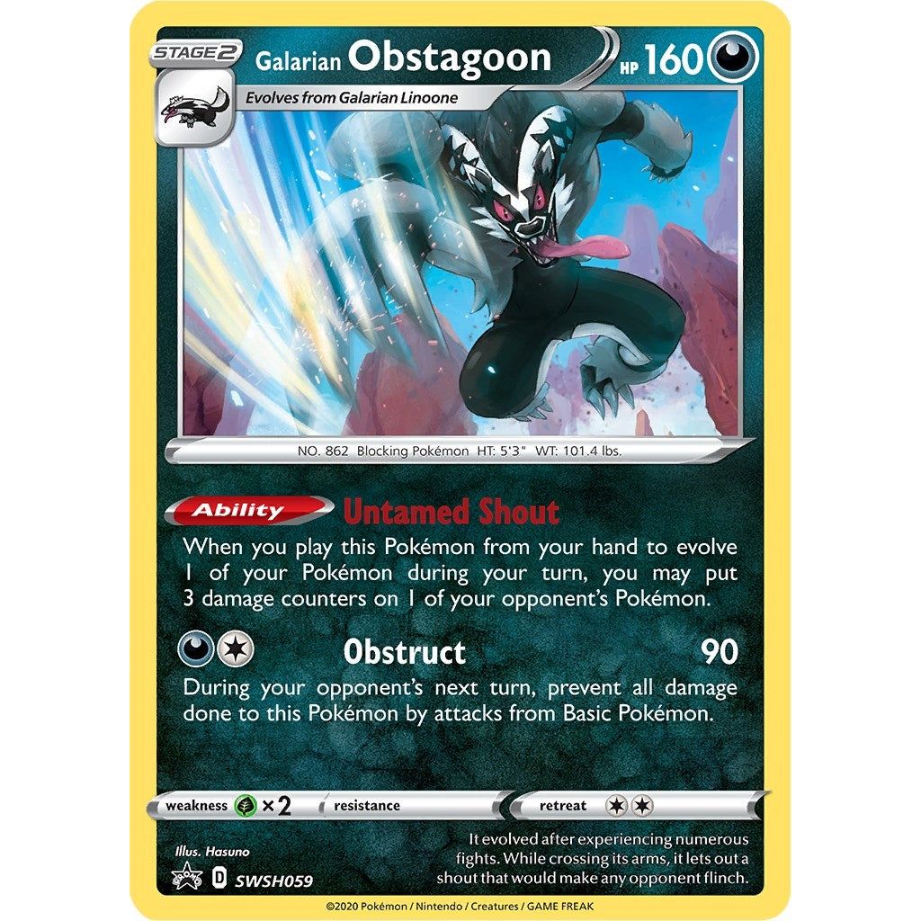Image for Galarian Obstagoon - SWSH059 (SWSH059) (SWSD) - Pokemon