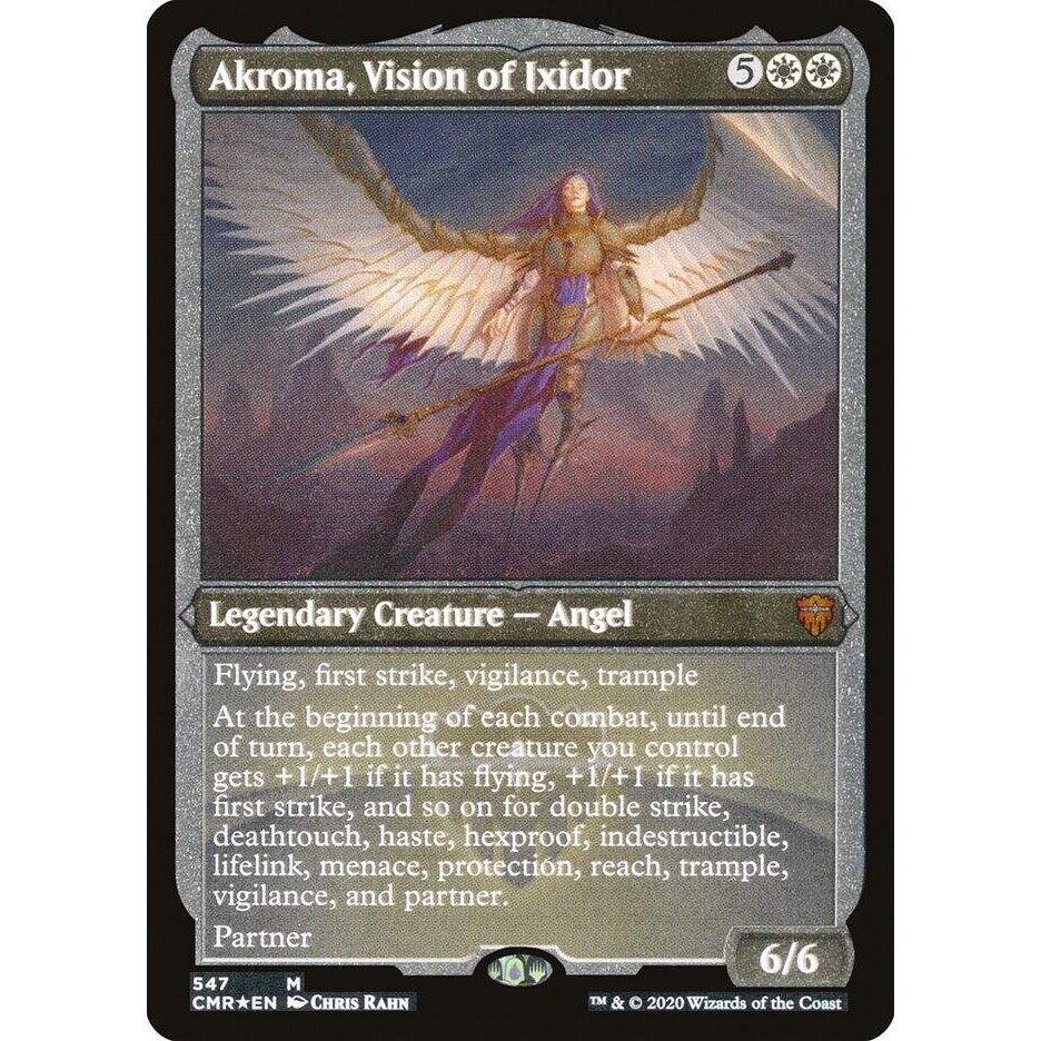 Image for Akroma, Vision of Ixidor (Foil Etched) (547) (CMR) - Magic: The Gathering
