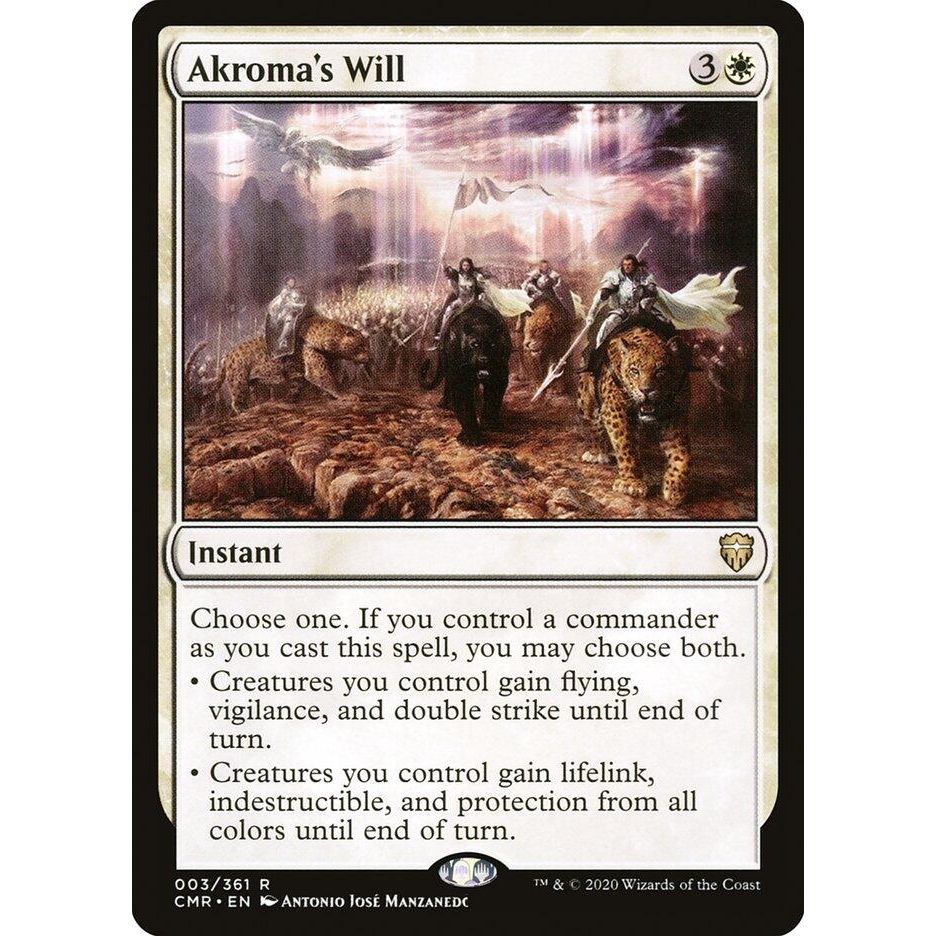 Image for Akroma's Will (3) (CMR) - Magic: The Gathering
