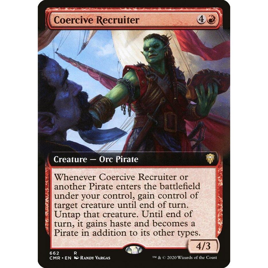 Image for Coercive Recruiter (Extended Art) (662) (CMR) - Magic: The Gathering