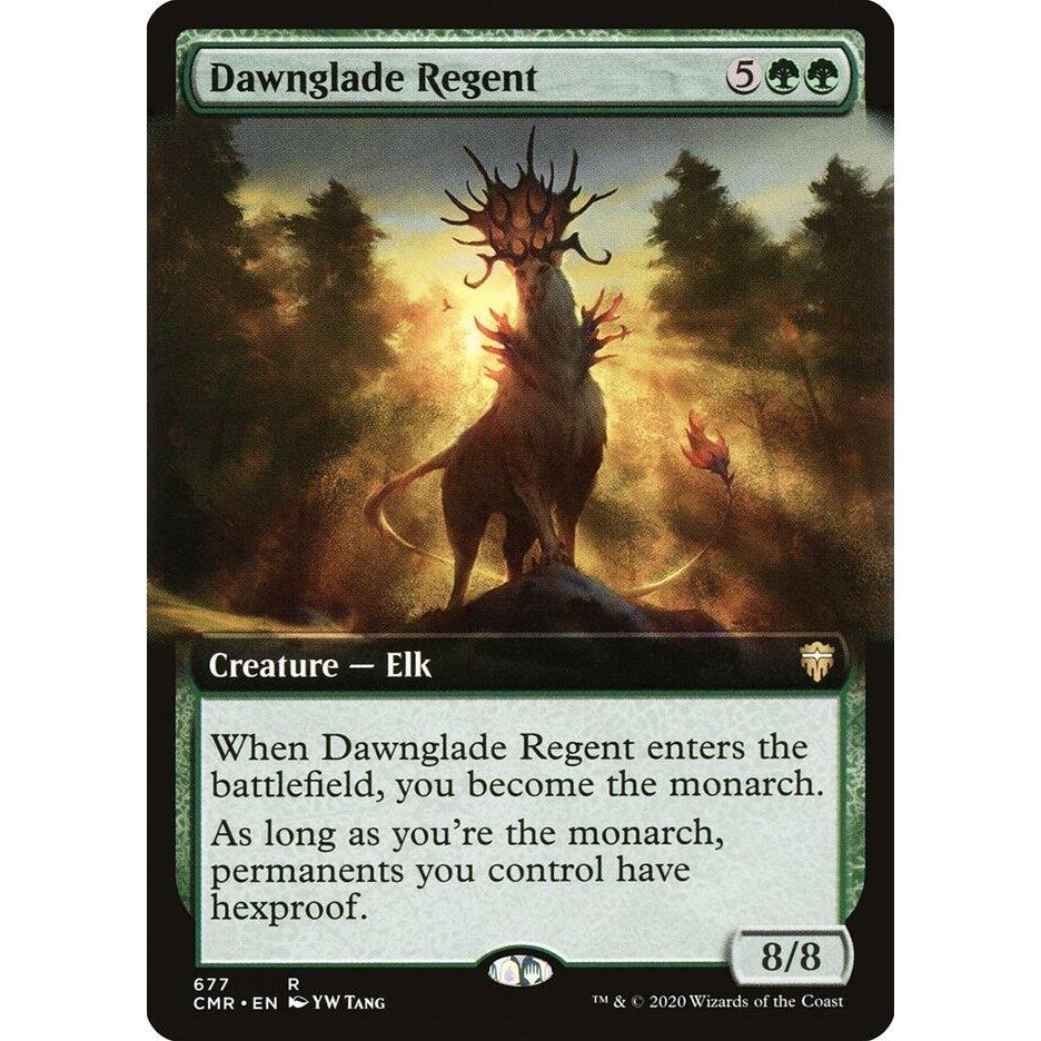Image for Dawnglade Regent (Extended Art) (677) (CMR) - Magic: The Gathering