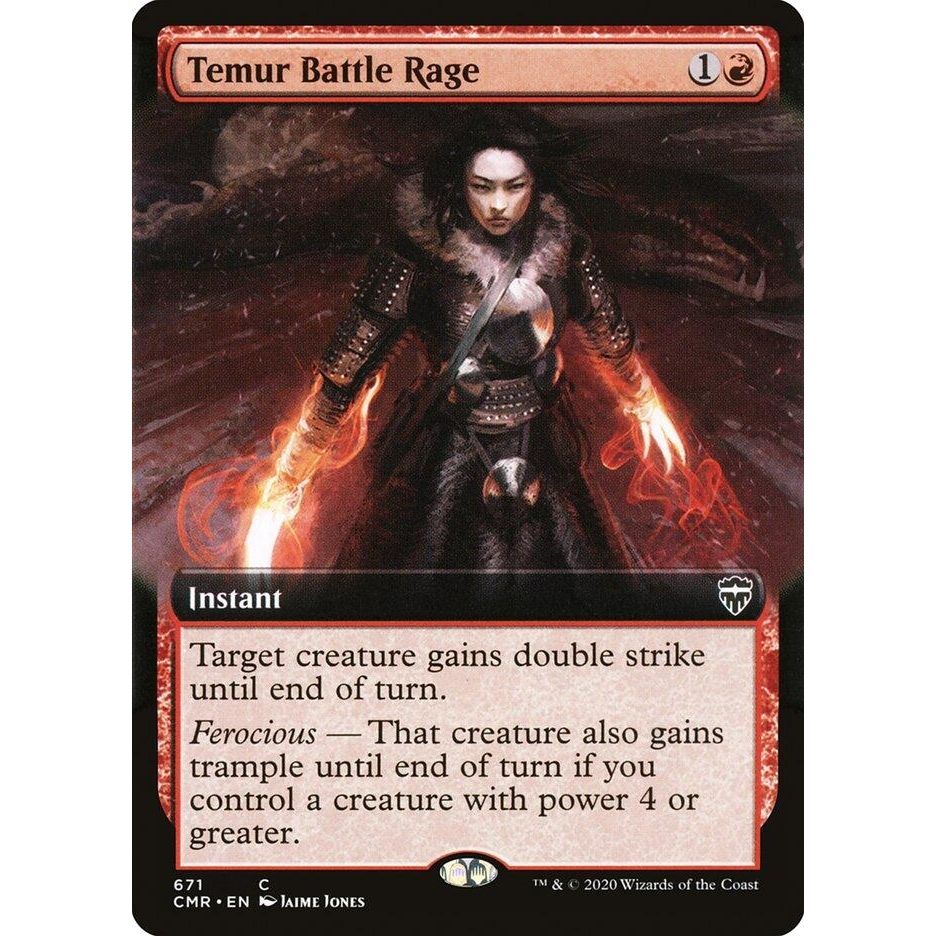 Image for Temur Battle Rage (Extended Art) (671) (CMR) - Magic: The Gathering