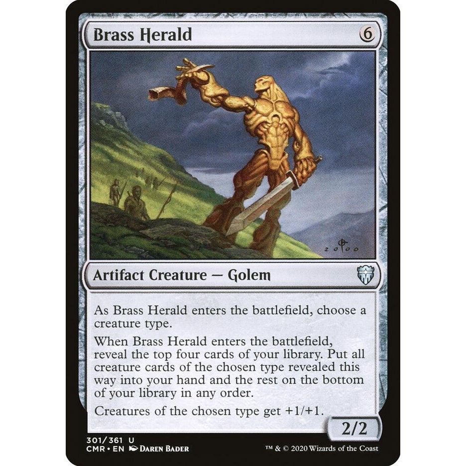 Image for Brass Herald (301) (CMR) - Magic: The Gathering