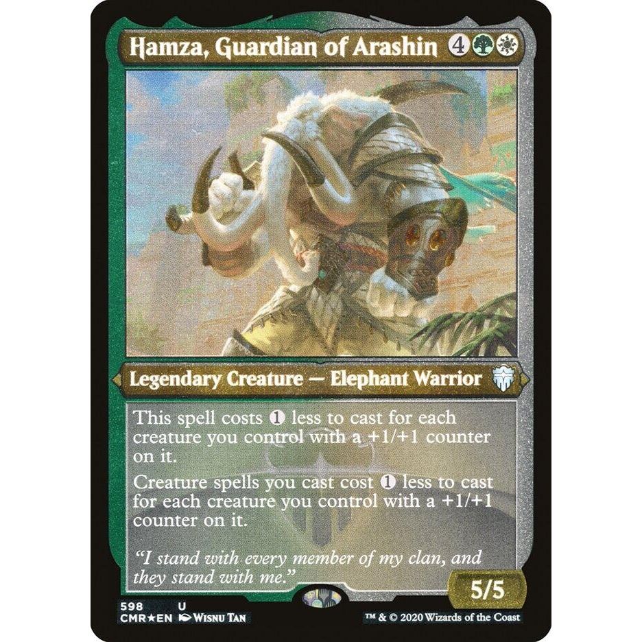 Image for Hamza, Guardian of Arashin (Foil Etched) (598) (CMR) - Magic: The Gathering