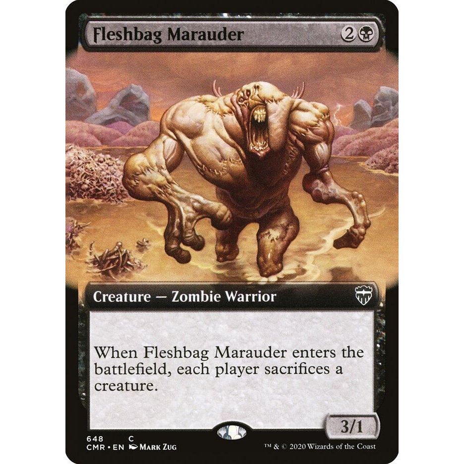 Image for Fleshbag Marauder (Extended Art) (648) (CMR) - Magic: The Gathering