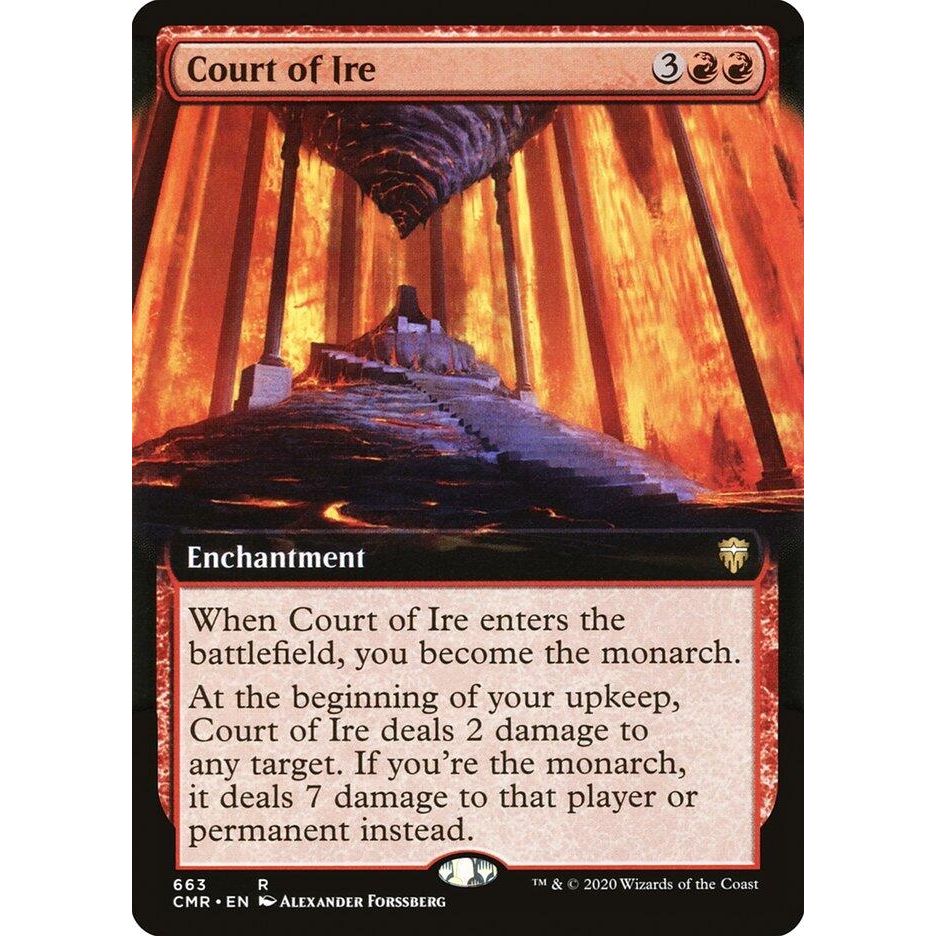 Image for Court of Ire (Extended Art) (663) (CMR) - Magic: The Gathering
