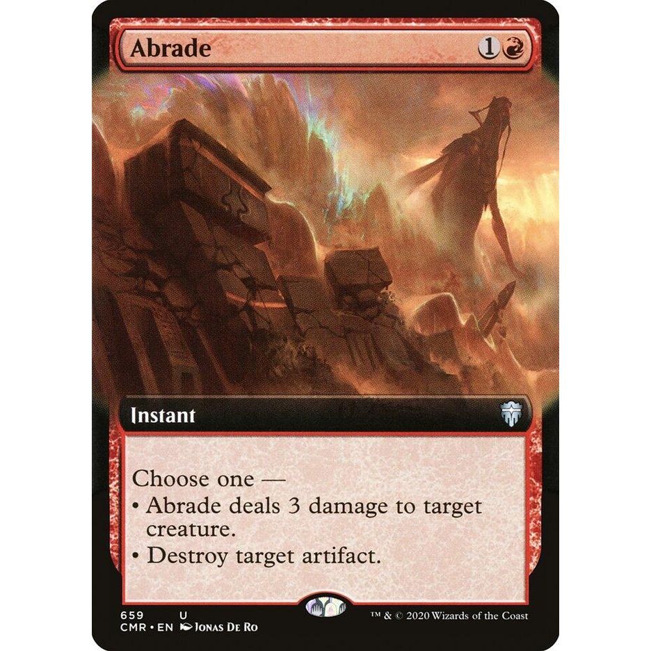 Image for Abrade (Extended Art) (659) (CMR) - Magic: The Gathering