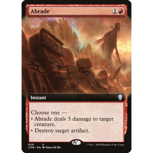 Image for Abrade (Extended Art) (659) (CMR) - Magic: The Gathering