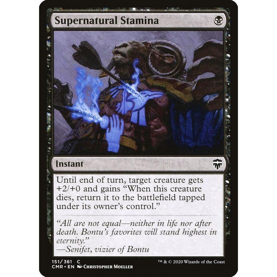 Image for Supernatural Stamina (151) (CMR) - Magic: The Gathering