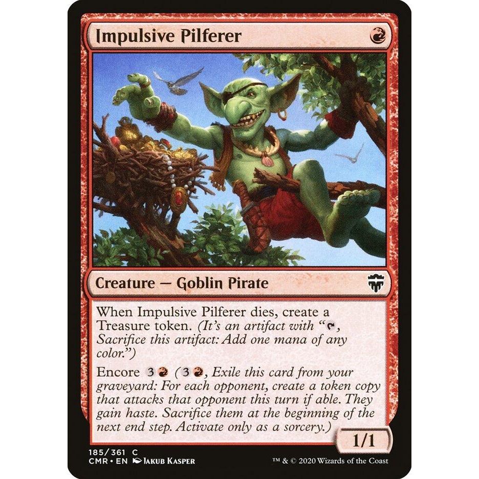 Image for Impulsive Pilferer (185) (CMR) - Magic: The Gathering