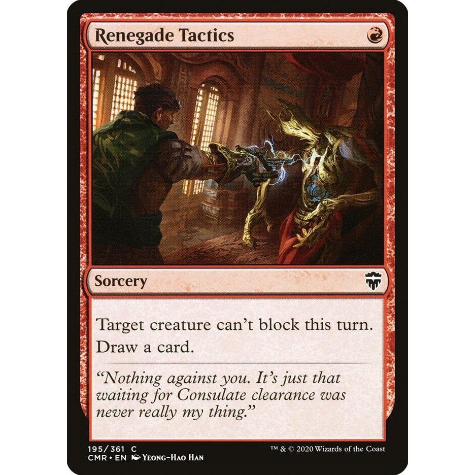 Image for Renegade Tactics (195) (CMR) - Magic: The Gathering