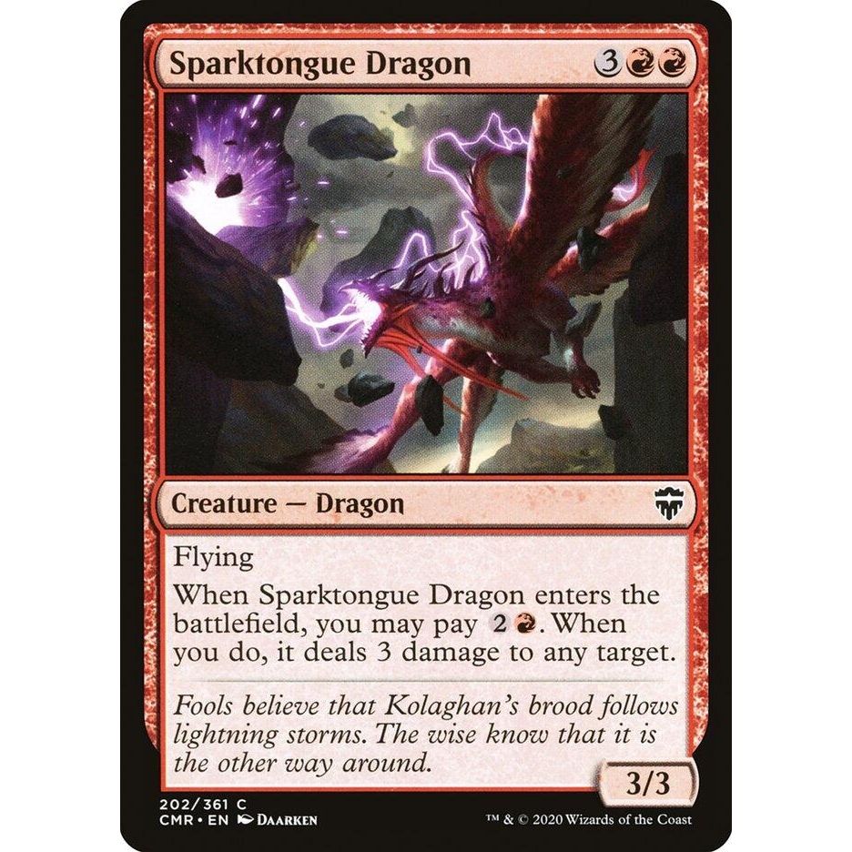 Image for Sparktongue Dragon (202) (CMR) - Magic: The Gathering