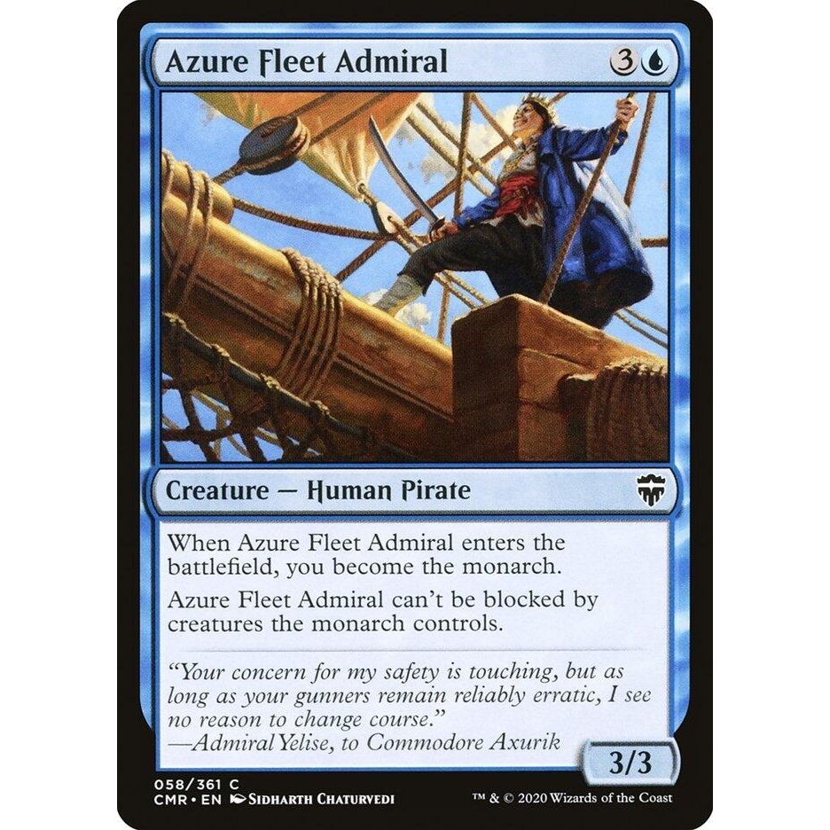 Image for Azure Fleet Admiral (58) (CMR) - Magic: The Gathering