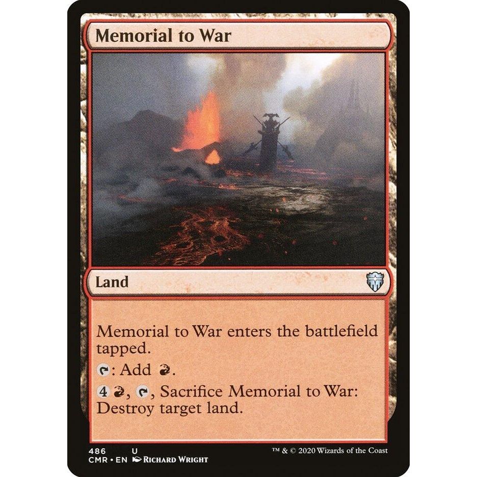 Image for Memorial to War (486) (CMR) - Magic: The Gathering