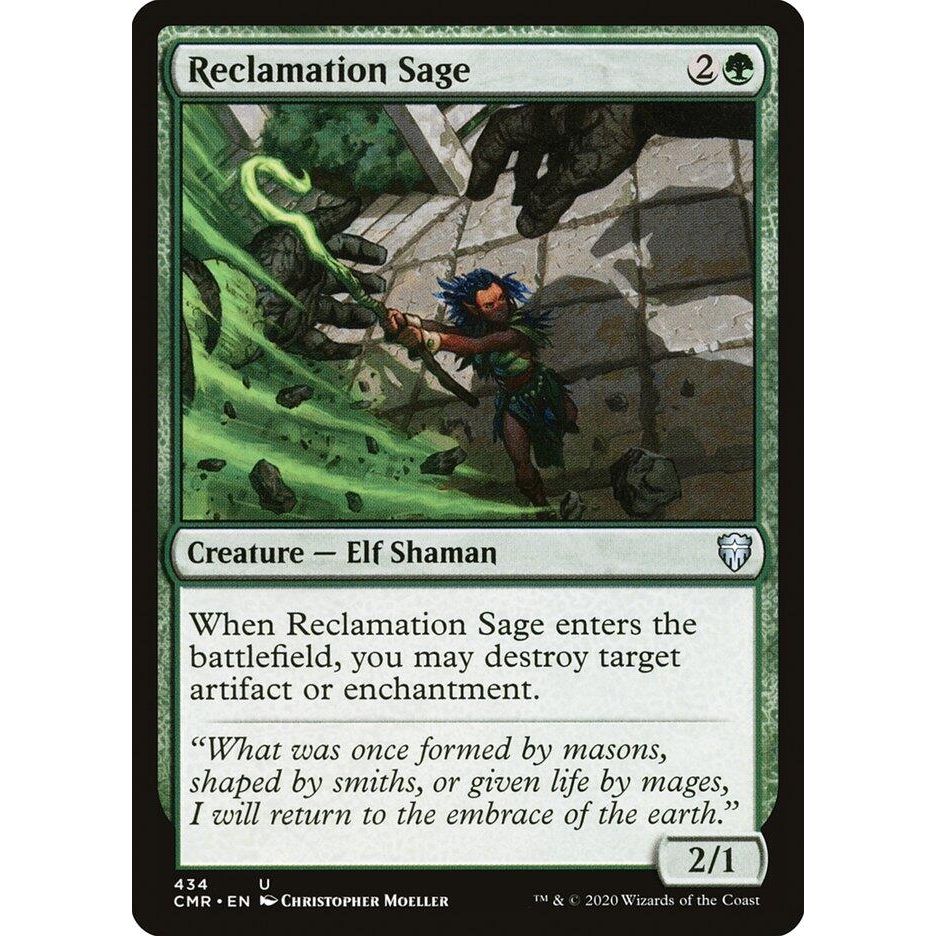 Image for Reclamation Sage (434) (434) (CMR) - Magic: The Gathering