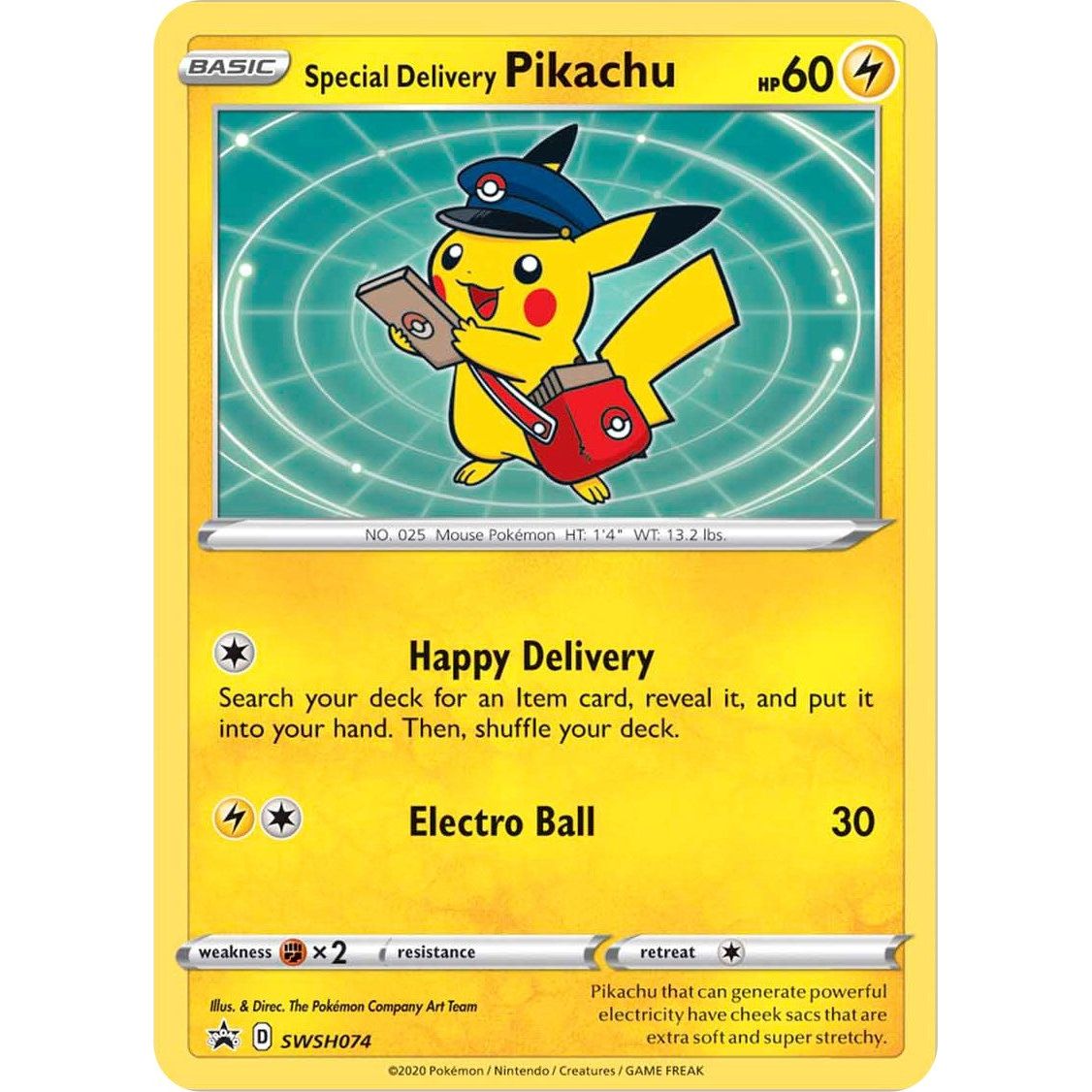 Image for Special Delivery Pikachu - SWSH074 (SWSH074) (SWSD) - Pokemon