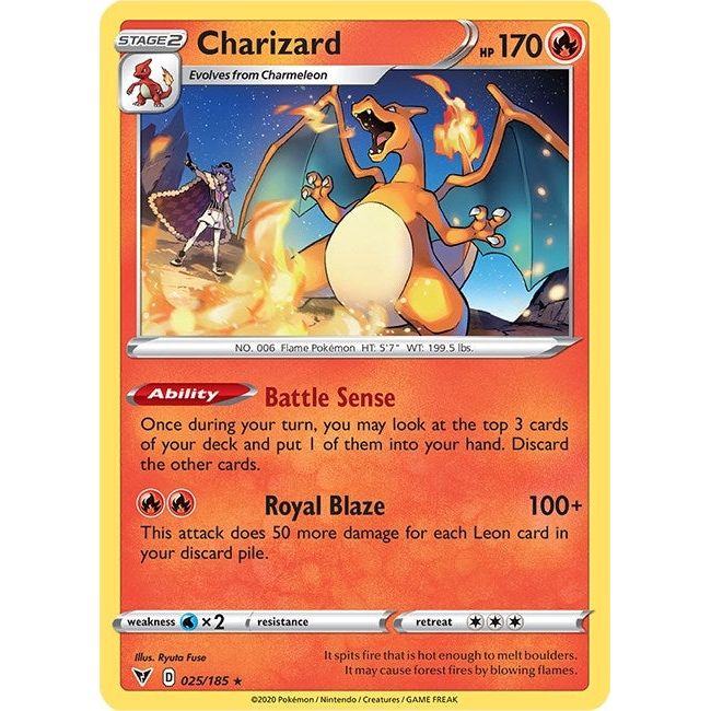 Image for Charizard - 25/185 (Cracked Ice Holo) (025/185) (PR) - Pokemon