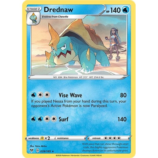 Image for Drednaw - 39/185 (Cracked Ice Holo) (039/185) (PR) - Pokemon