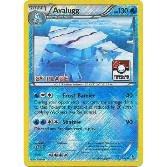 Image for Avalugg - 31/106 (Pokemon League) [3rd Place] (031/106) (PR) - Pokemon