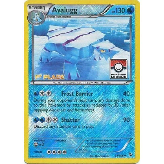 Image for Avalugg - 31/106 (Pokemon League) [1st Place] (031/106) (PR) - Pokemon