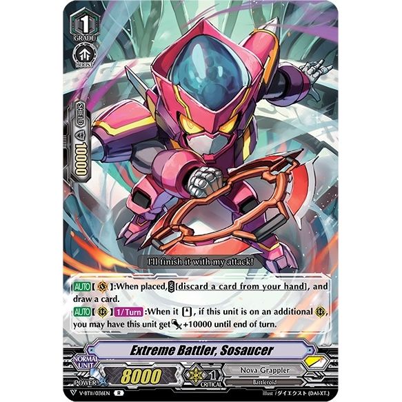 Image for Extreme Battler, Sosaucer (V-BT11/036EN) (V-BT11) - Cardfight Vanguard