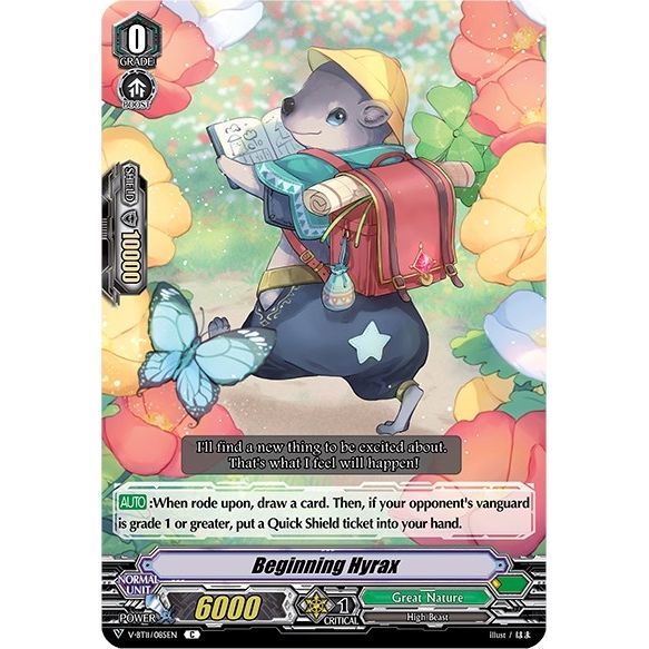 Image for Beginning Hyrax (V-BT11/085EN) (V-BT11) - Cardfight Vanguard